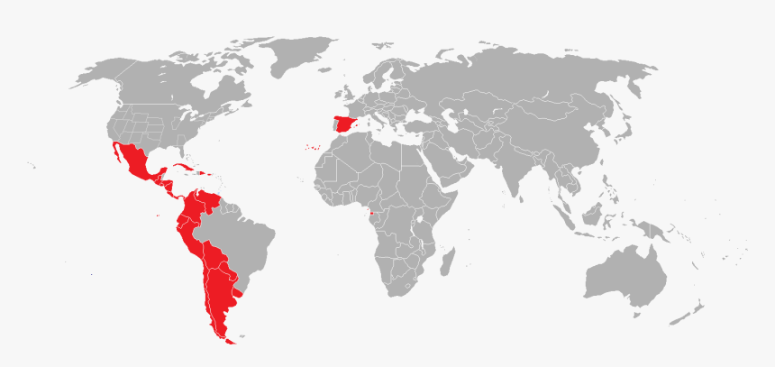 Hispanidad - Brazil And Argentina On Map, HD Png Download, Free Download