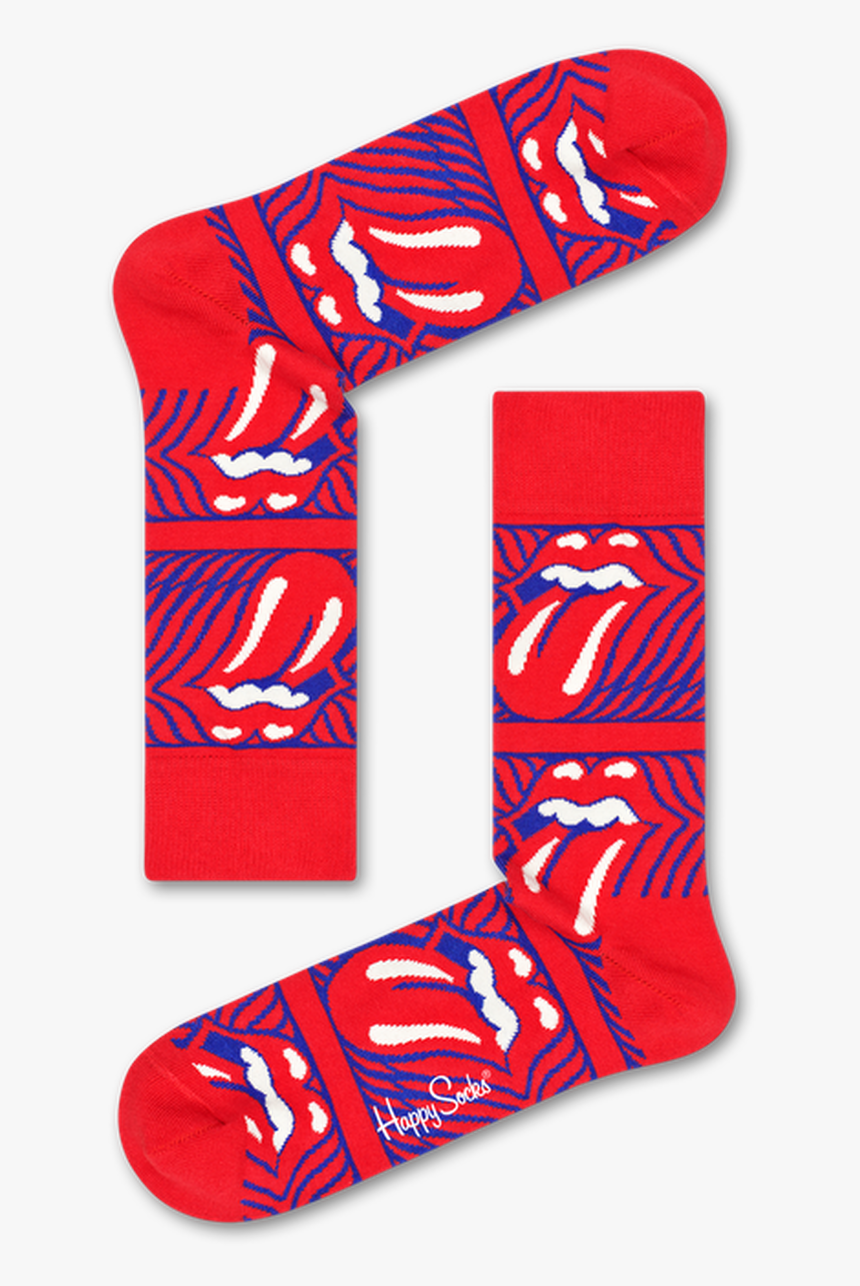 Rolling Stones Stripe Me Up Sock - Happy Socks Rolling Stones, HD Png Download, Free Download