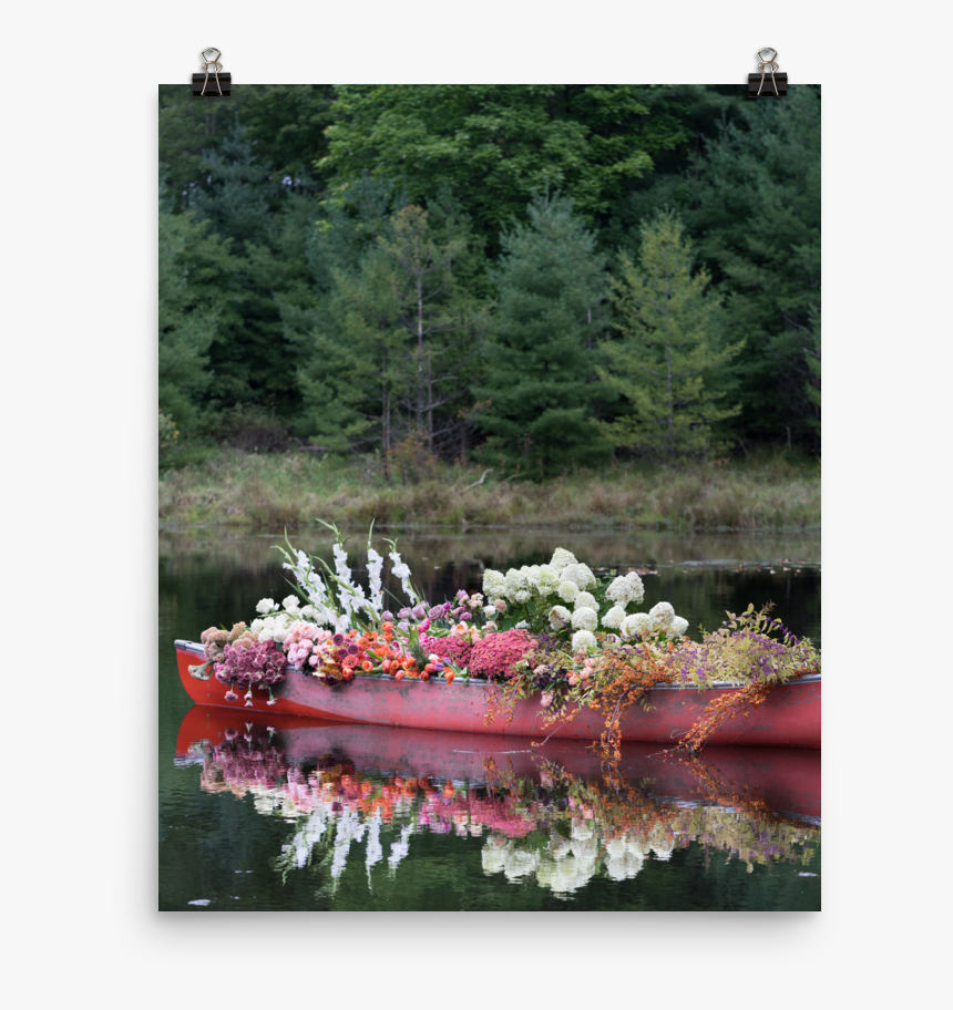 Tulipina Pond Canoe43 Nathan Underwood Mockup Transparent - Flower Pic Instagram, HD Png Download, Free Download