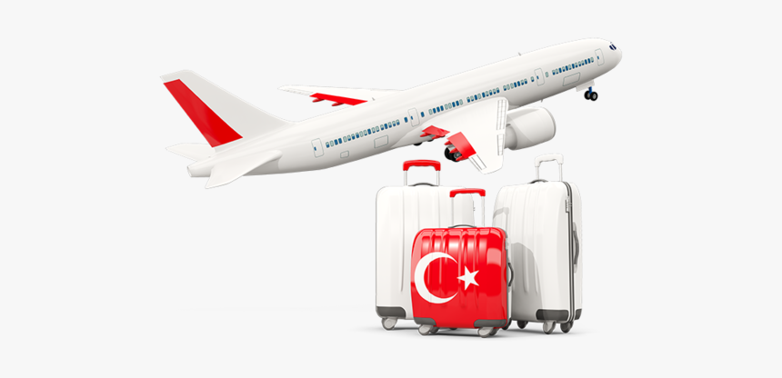 Luggage With Airplane - Italy Airplane Png, Transparent Png, Free Download