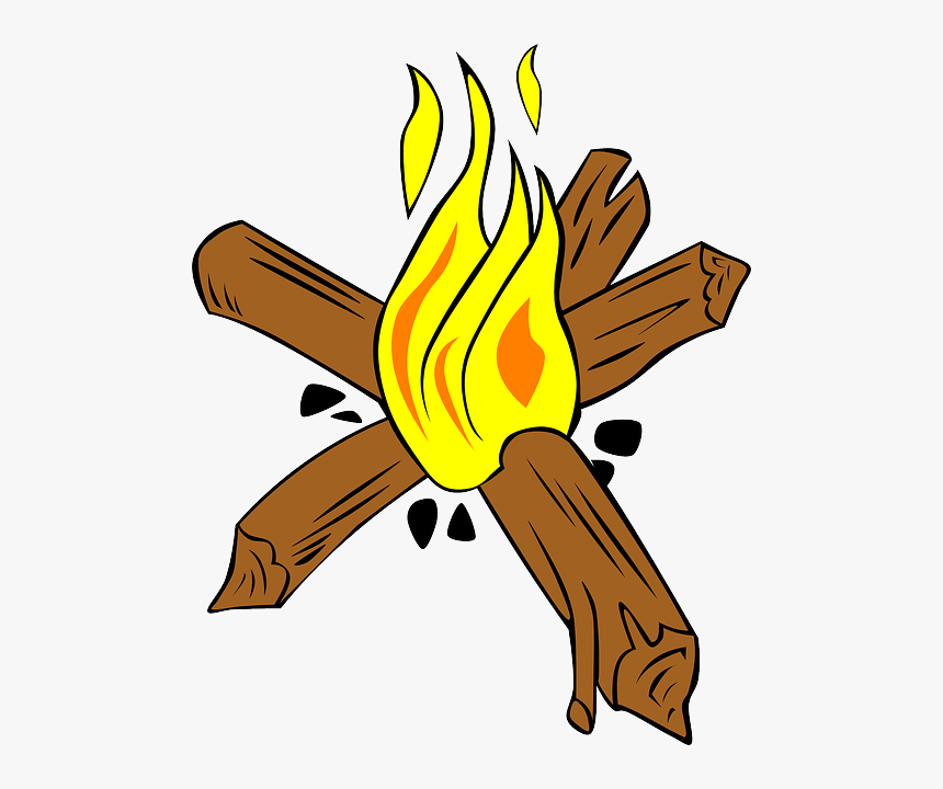 Transparent Cartoon Flames Png - Star Fire For Camping, Png Download, Free Download