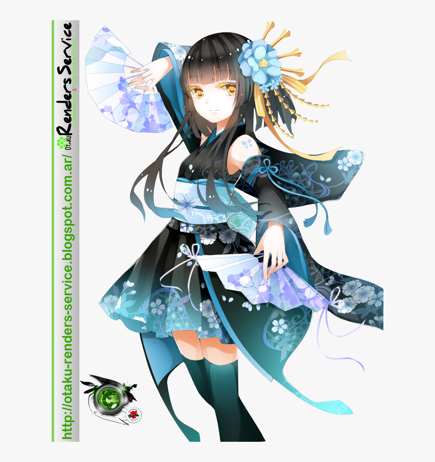 Anime Girl With Kimono, HD Png Download, Free Download