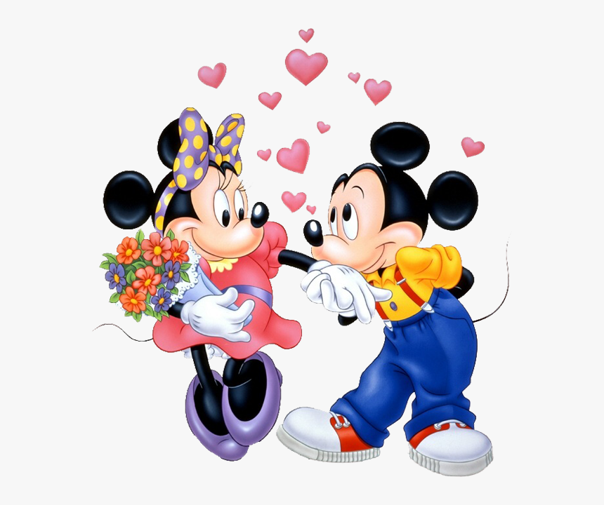 Transparent Minnie Clipart - Minnie And Mickey Love, HD Png Download, Free Download