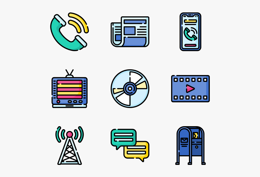 Communications And Media - Automation Icons, HD Png Download, Free Download