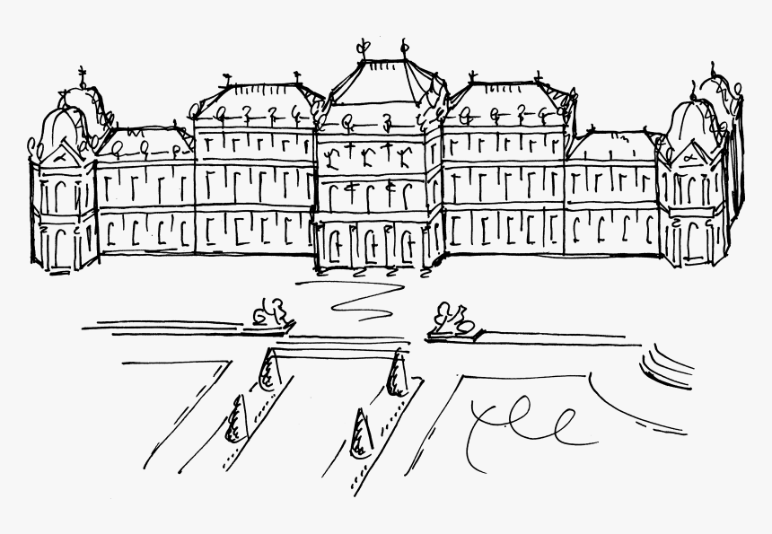 Oberes Belvedere - Lower Belvedere Palace Drawing, HD Png Download, Free Download