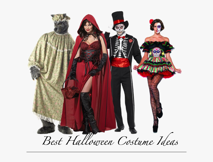 Halloween Costume Png Transparent - Little Red Riding Hood And The Wolf Couple Costume, Png Download, Free Download