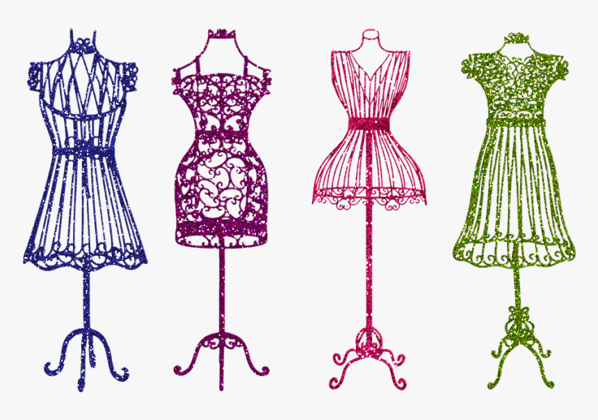 Forma Del Vestido, Vintage, Retro, Brillo, Sparkle - Dress Sew Png, Transparent Png, Free Download