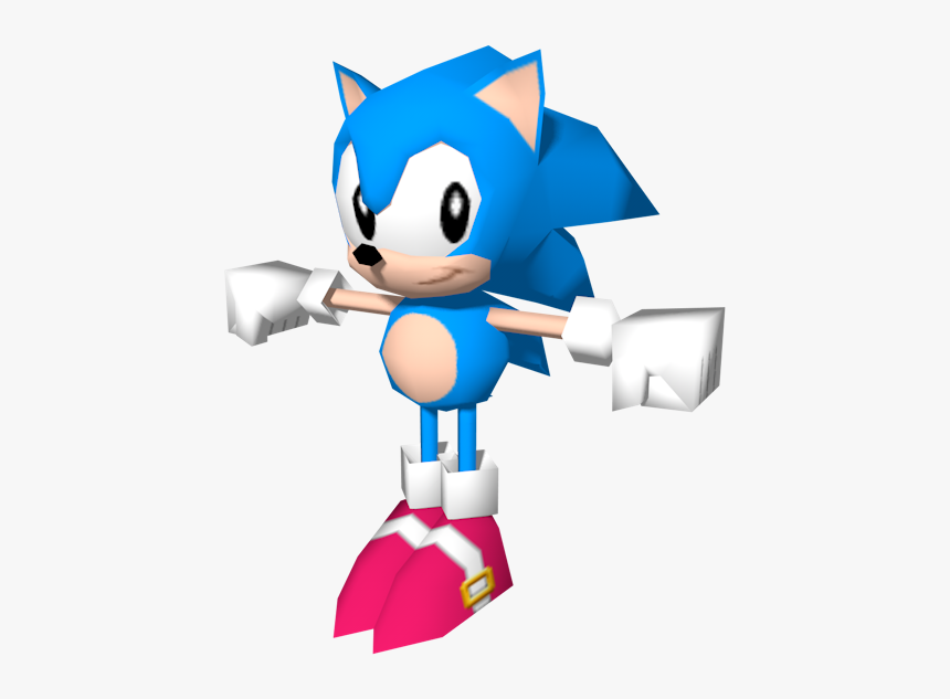 Download Zip Archive - Sonic The Hedgehog Low Poly, HD Png Download, Free Download