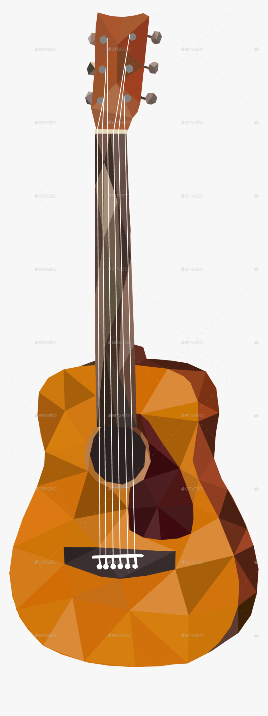 Low Poly Music Instrument, HD Png Download, Free Download