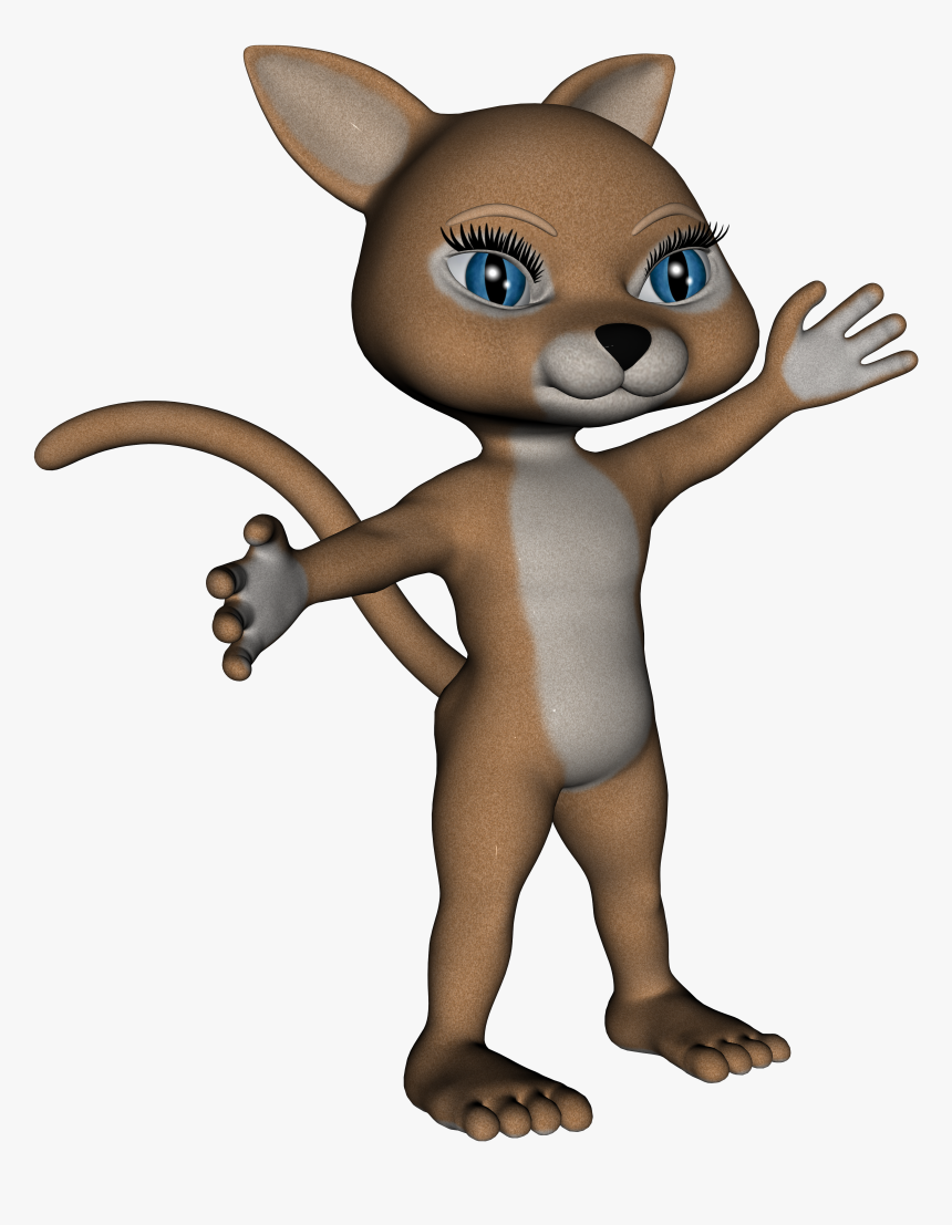 Toon Cat 1, Render, Male, Cat, 3d, Hq Photo - 3d Computer Graphics, HD Png Download, Free Download