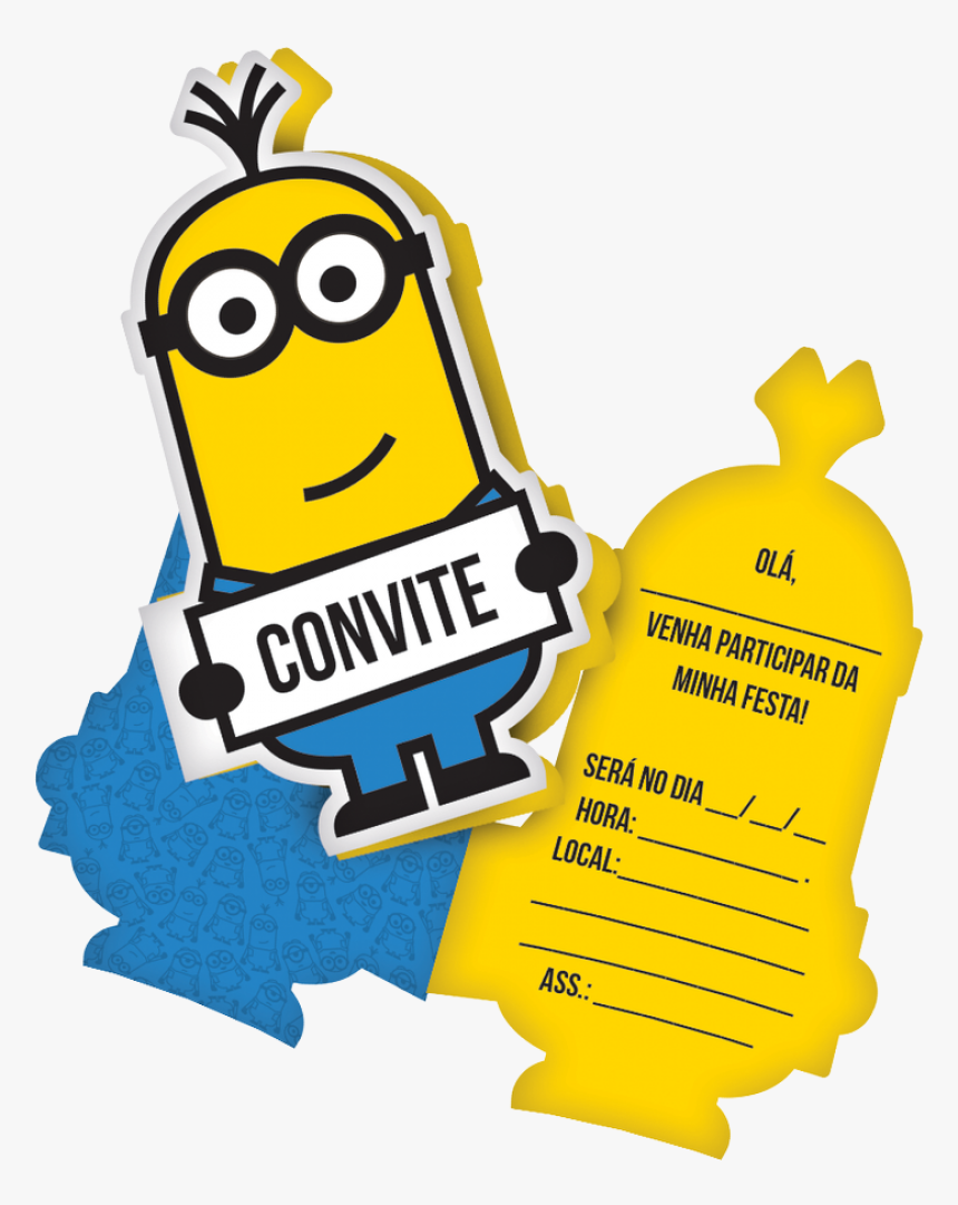 Convite De Aniversário Do Minions, HD Png Download, Free Download