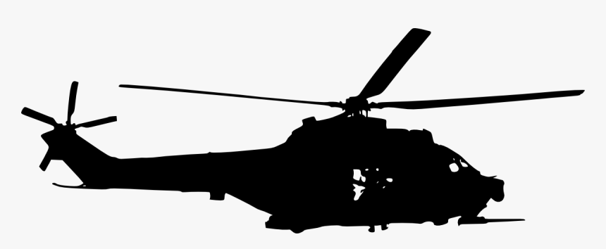 Army Helicopter Black Transparent, HD Png Download, Free Download