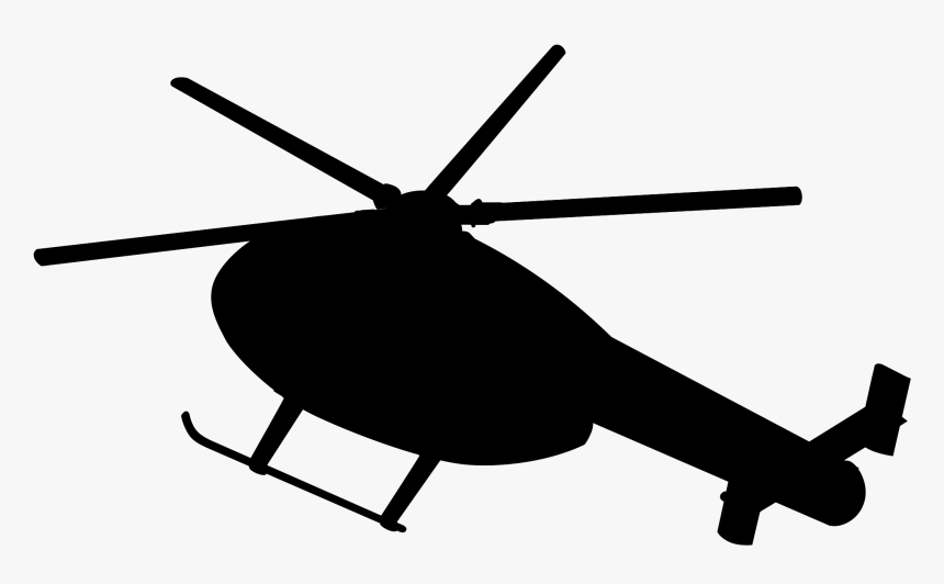 Blackhawk - Helicopter - Silhouette - Silhouette Hélicoptère, HD Png Download, Free Download