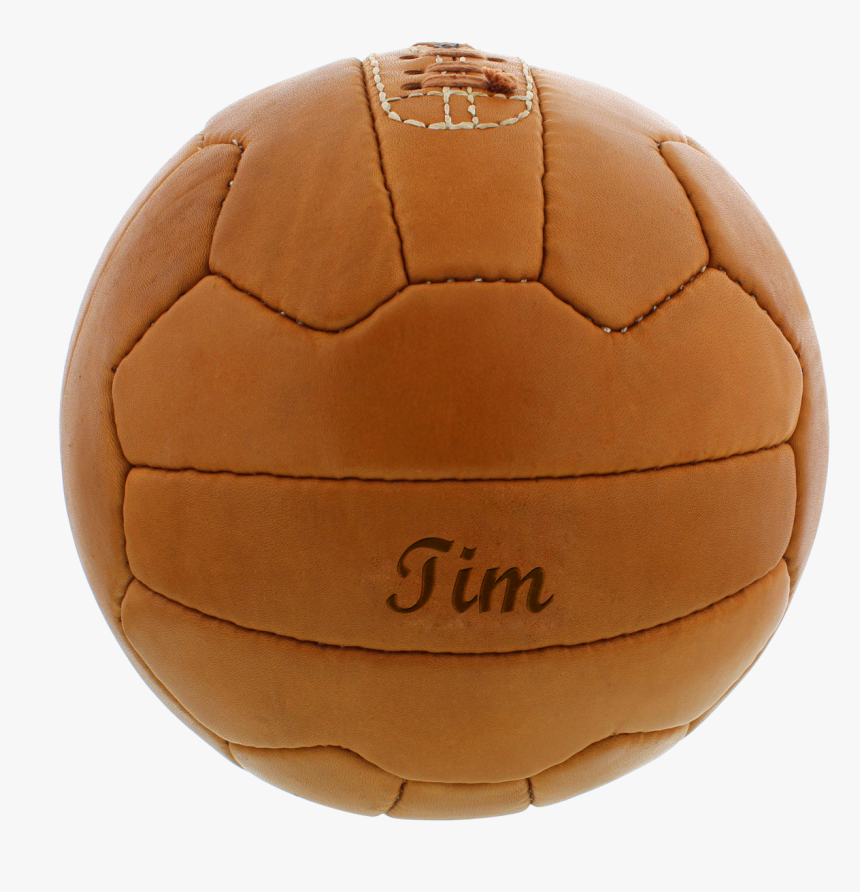 Balón De Fútbol Retro De Cuero Con Grabado - Ball, HD Png Download, Free Download