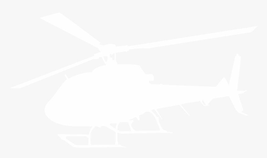 Helicopter Silhouette Png Download - Helicopter Png White, Transparent Png, Free Download