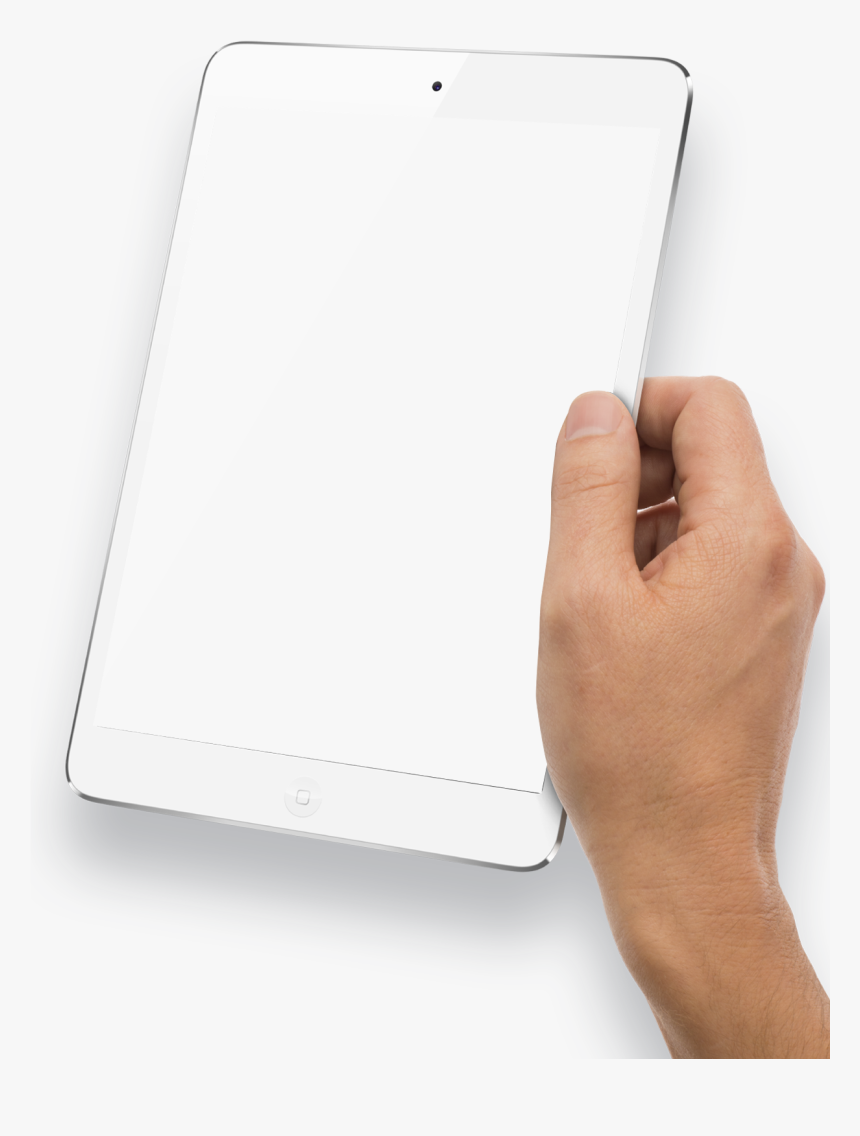 Hand Holding White Tablet Png Image - Hand Holding Tablet Png, Transparent Png, Free Download