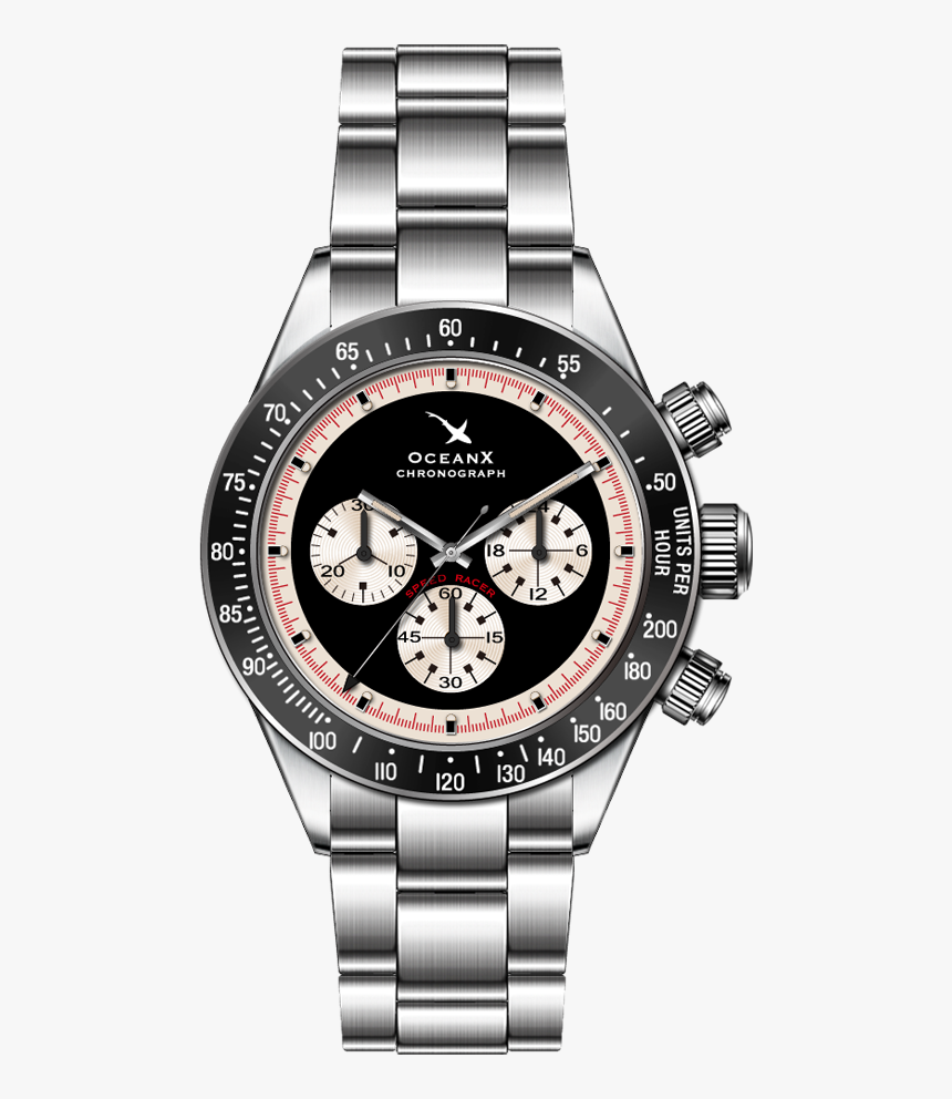 Oceanx Speed Racer Chronograph Srs111"
 Class= - Oceanx Sharkmaster V Vsms521, HD Png Download, Free Download
