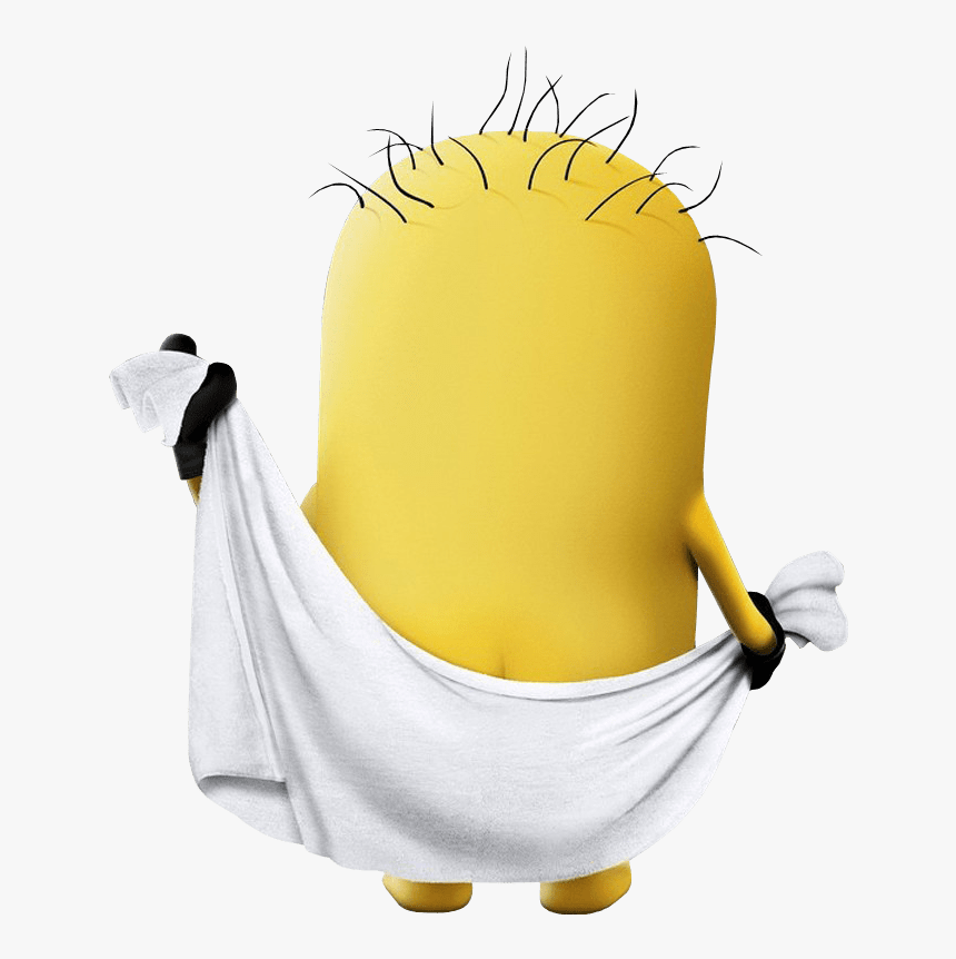 Transparent Towel Clipart - Minion In Towel, HD Png Download, Free Download