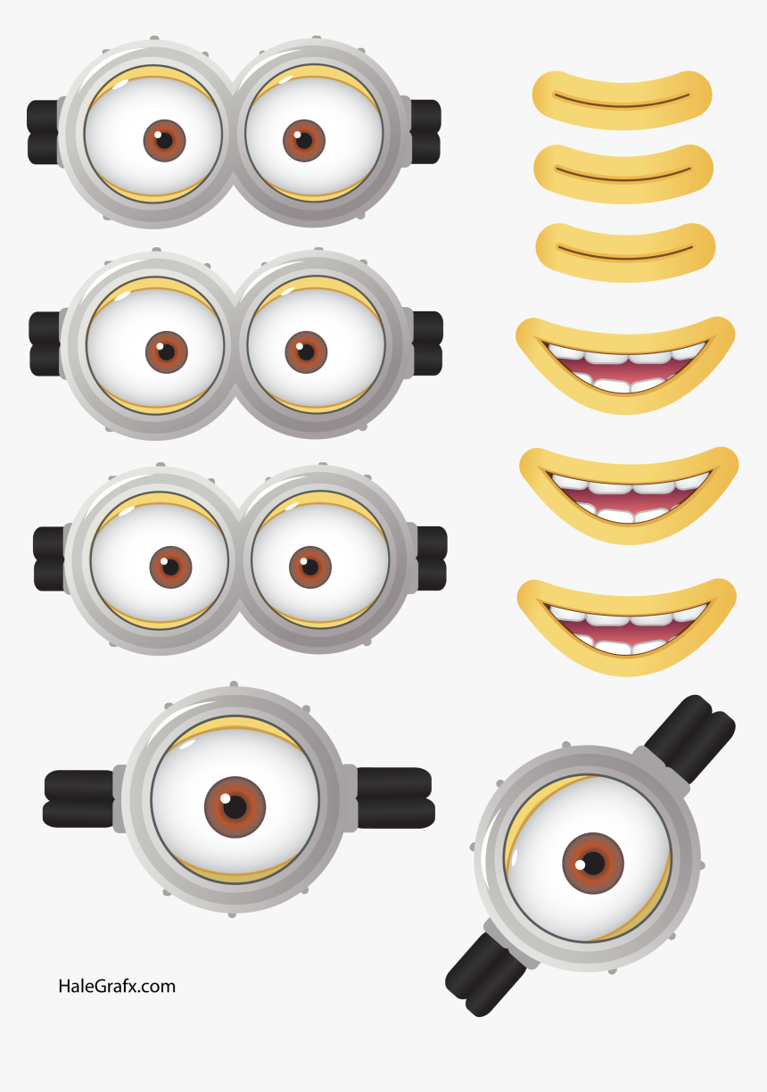 Kit Anniversaire Minions Gratuit À Télécharger, Imprimer - Olhos Minions Para Imprimir, HD Png Download, Free Download