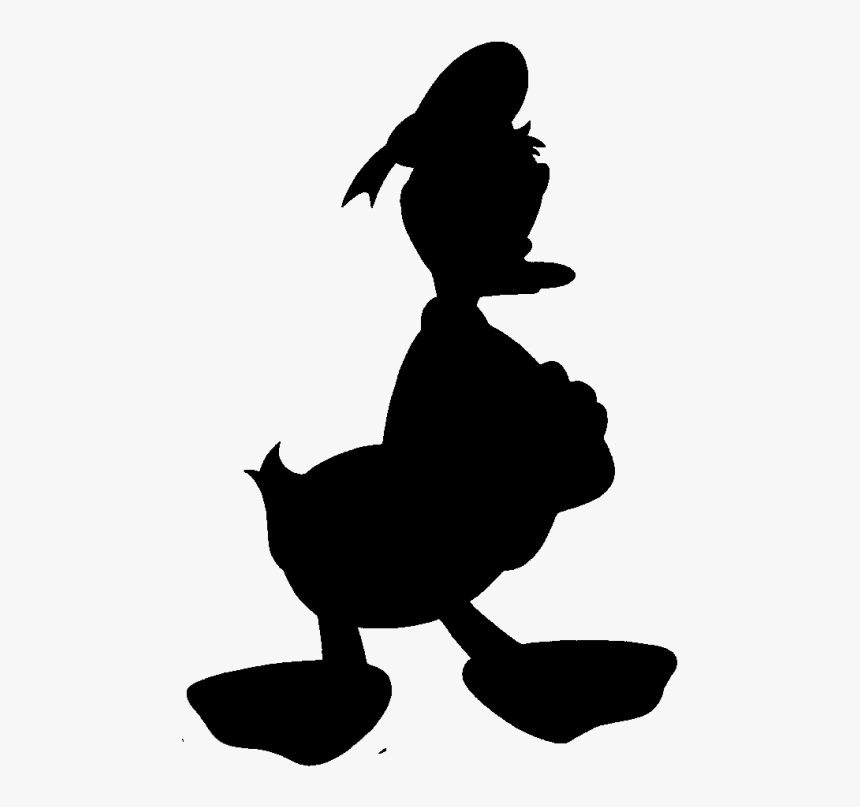 Donald Duck Silhouette Clipart, HD Png Download, Free Download