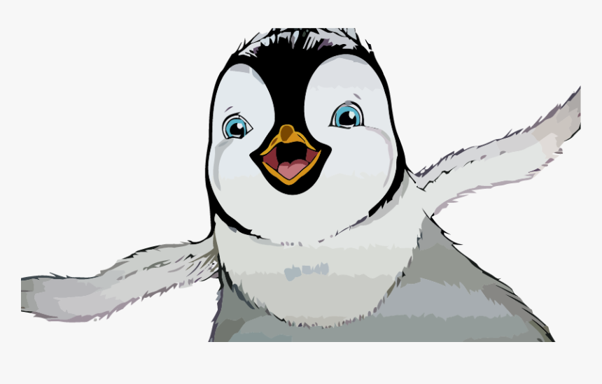 Happy Feet Very Cute Face Penguin Clipart Png - Happy Feet Penguin Face, Transparent Png, Free Download