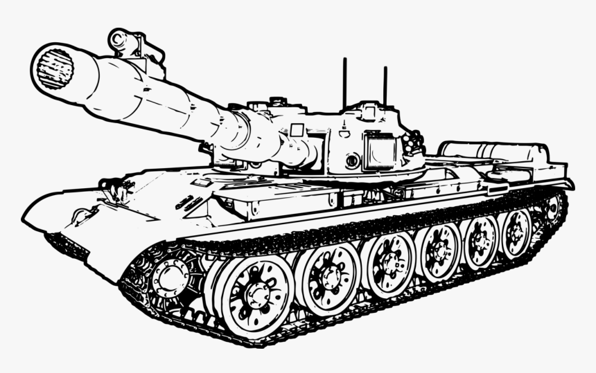 Танк едет рисунок