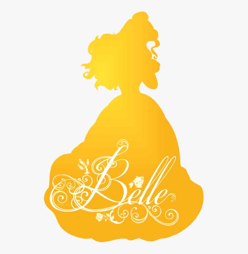 Disney Princess Belle Silhouette , Png Download - Disney Princess Silhouette Belle, Transparent Png, Free Download