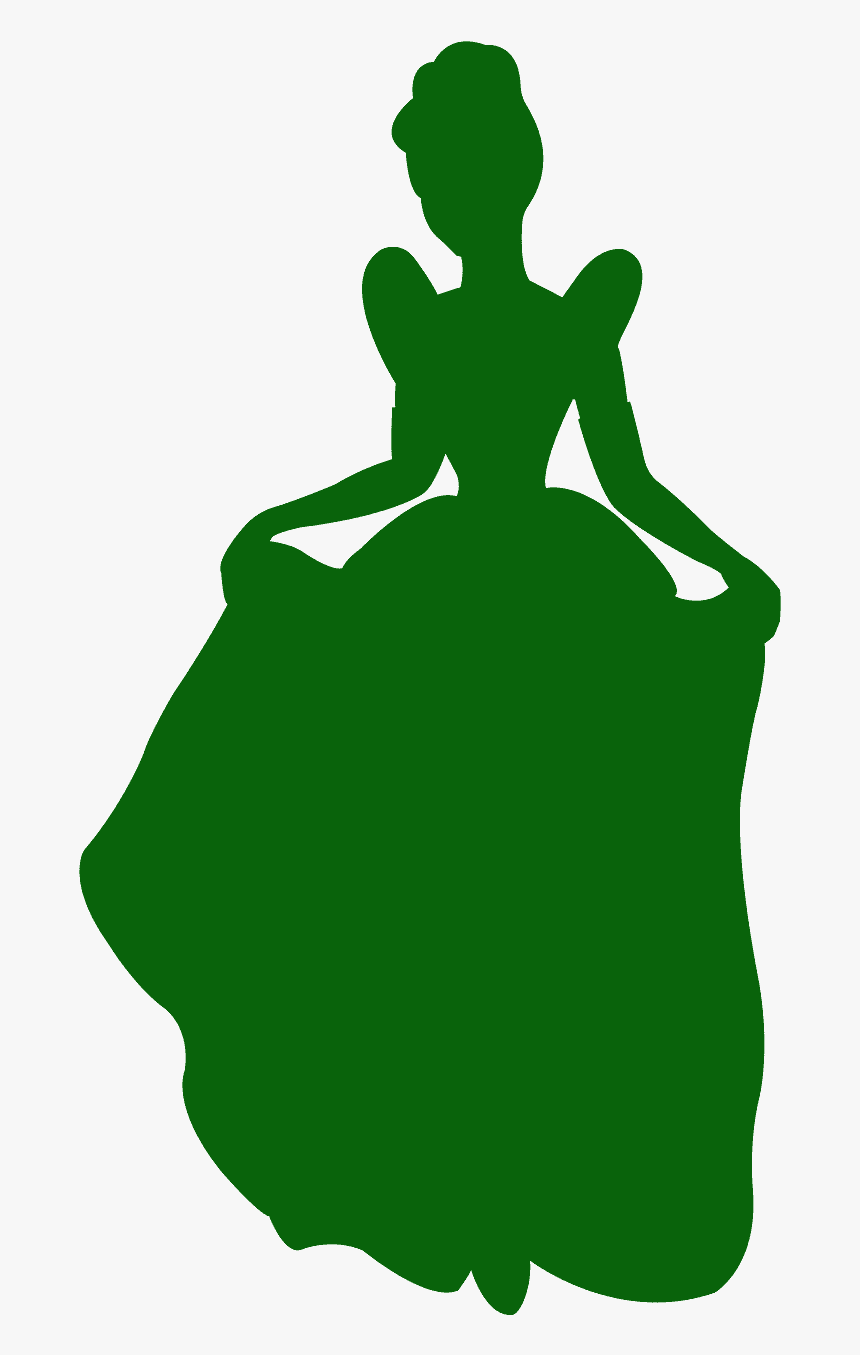 Cinderella Silhouette Svg Free, HD Png Download - kindpng.