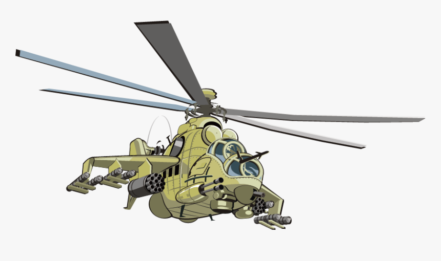 Transparent Helicopter Clipart Png - Dessin Mi Mi 24, Png Download, Free Download