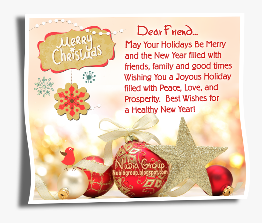 Christmas Words For Best Friends, HD Png Download, Free Download