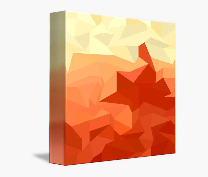 "red Abstract Low Polygon Background - Illustration, HD Png Download, Free Download