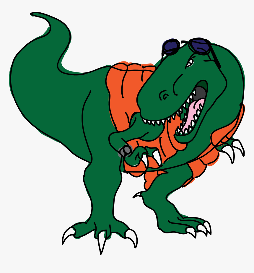 Space Dinosaur - Cartoon, HD Png Download, Free Download