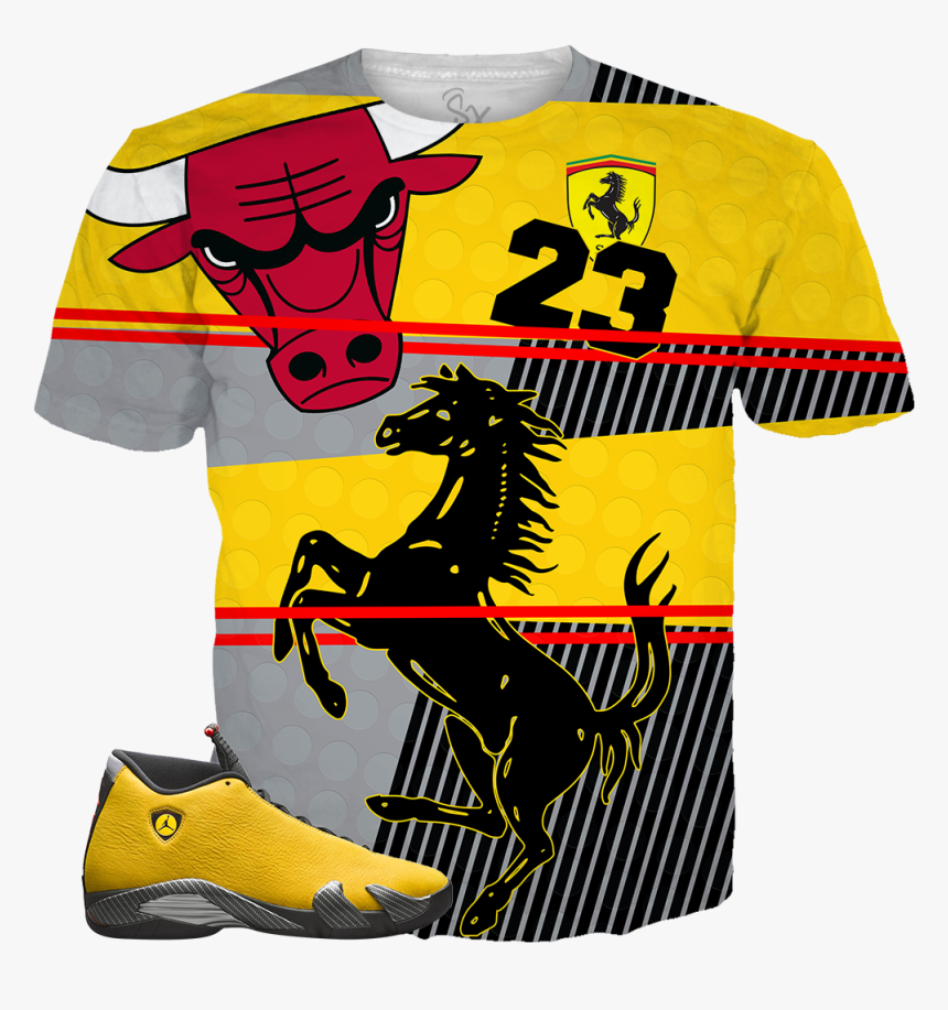 jordan 14 ferrari shirt