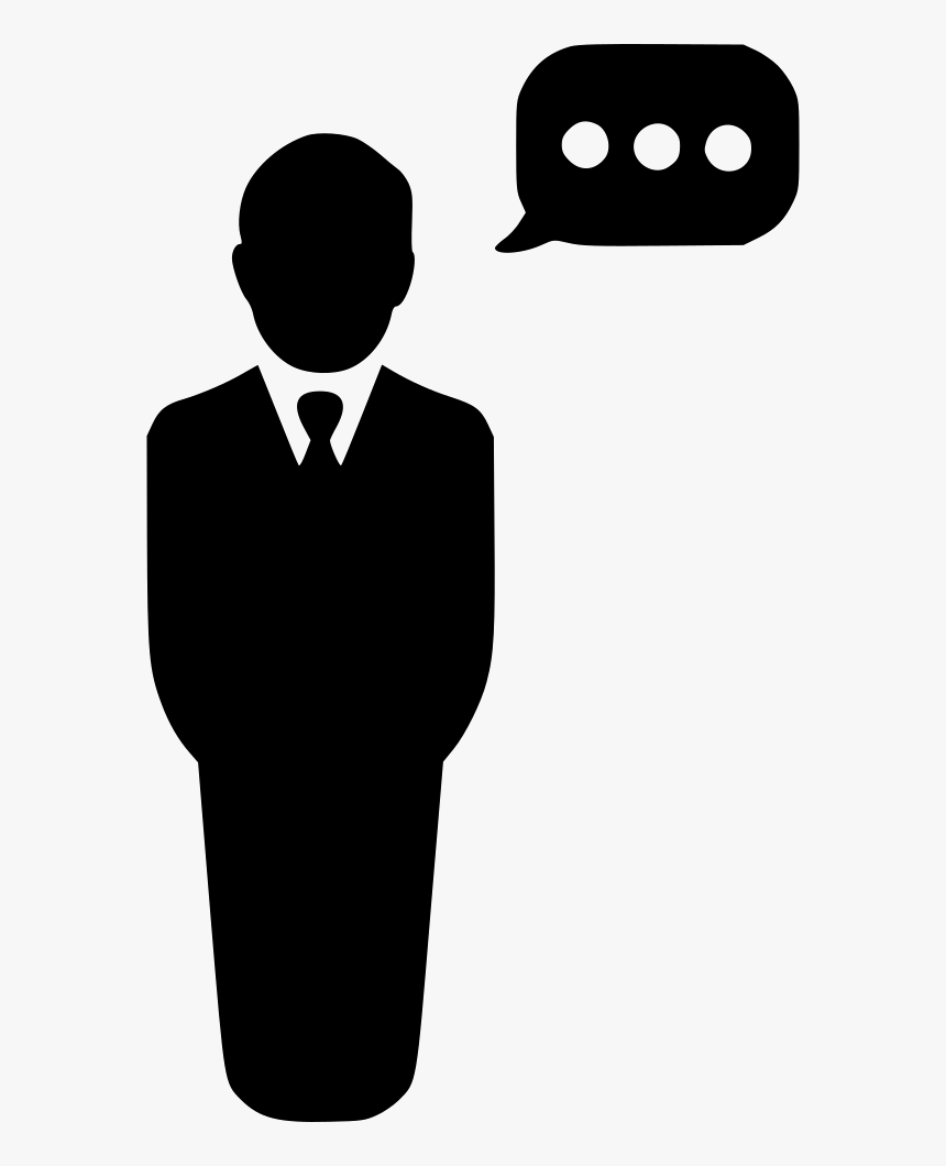 Man Speech - Man Speech Black Clipart, HD Png Download, Free Download