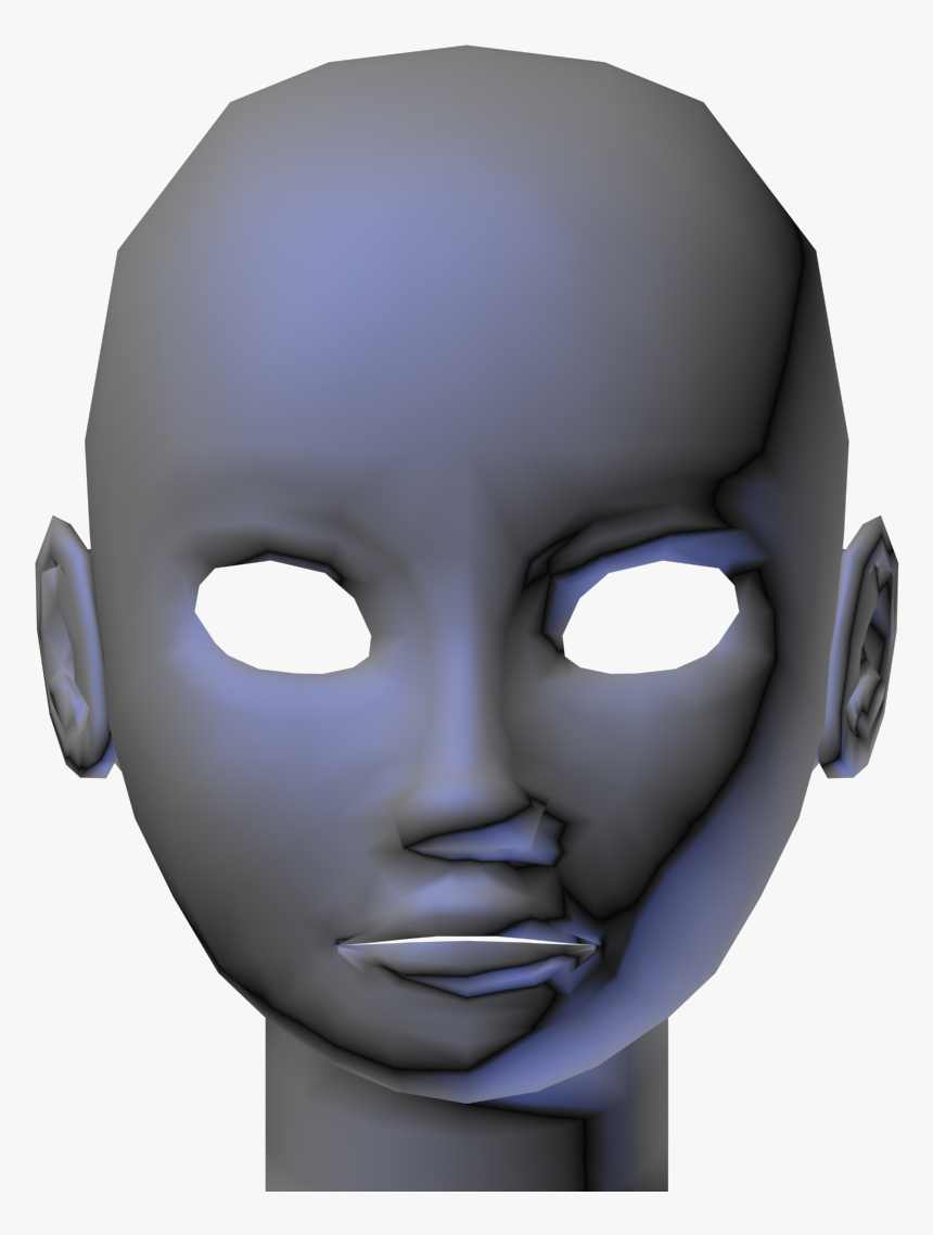 Low Poly Render - Mask, HD Png Download, Free Download