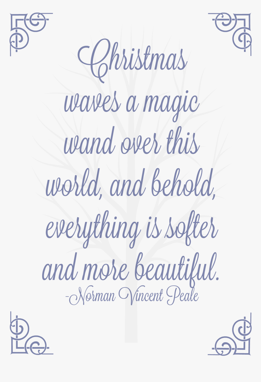 Clip Art Christmasbeauty Png Quote About - Handwriting, Transparent Png, Free Download