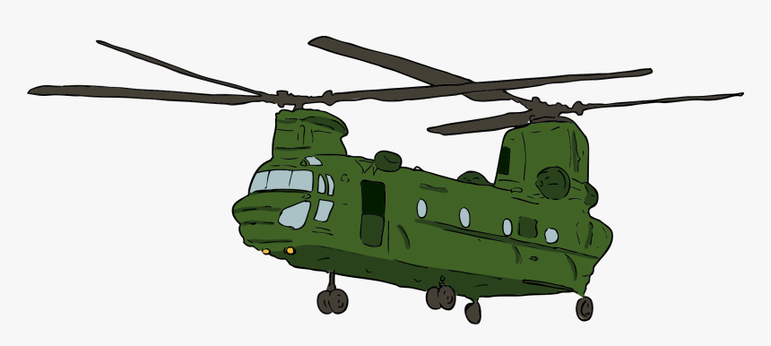 Clipart - Chinook Helicopter Clipart, HD Png Download, Free Download