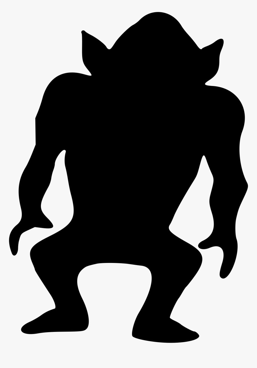 Clipart - Silhouette Monster Clip Art, HD Png Download, Free Download