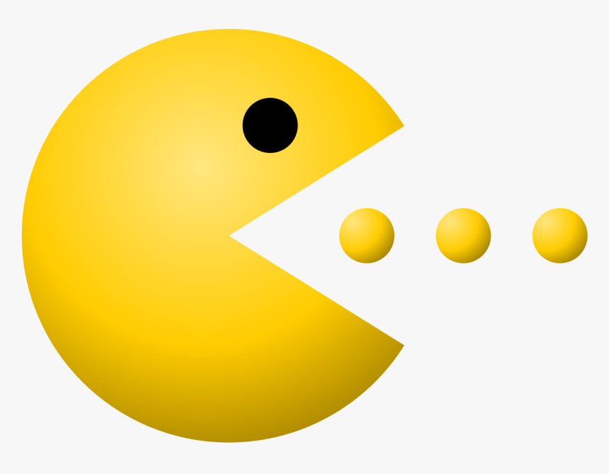 Pacman, Pac-man, Dots, Game, Yellow, Eating - Transparent Background Pacman Png, Png Download, Free Download