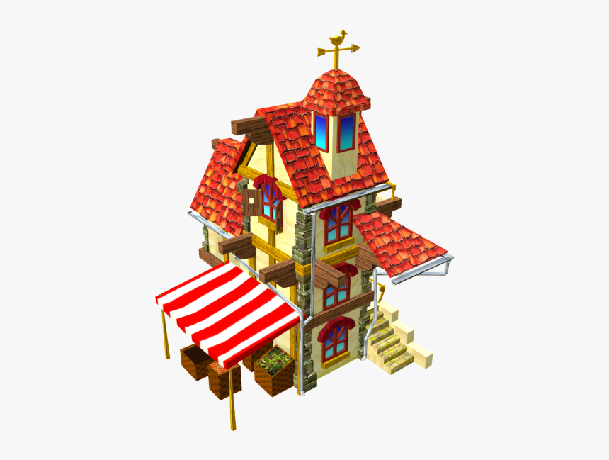 Low Poly Tavern House Royalty-free 3d Model - Illustration, HD Png Download, Free Download