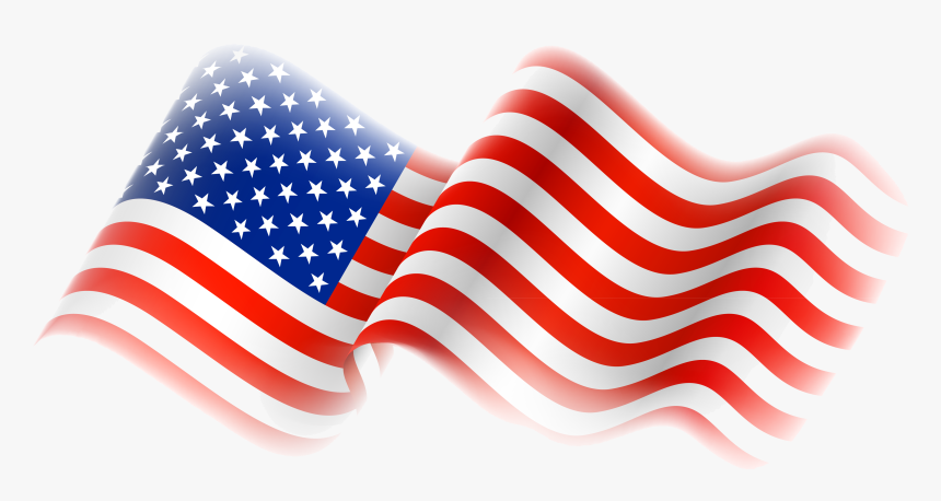 4th Of July American Flag Ribbon Clipart Transparent - Us Flag Transparent Background, HD Png Download, Free Download