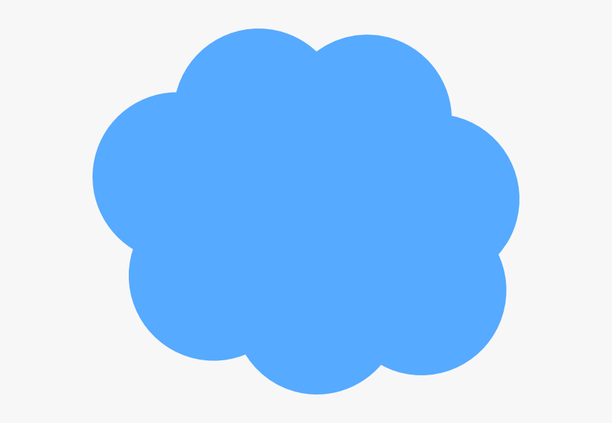 Blue Cloud Svg Clip Arts - Blue Cloud Vector Png, Transparent Png, Free Download