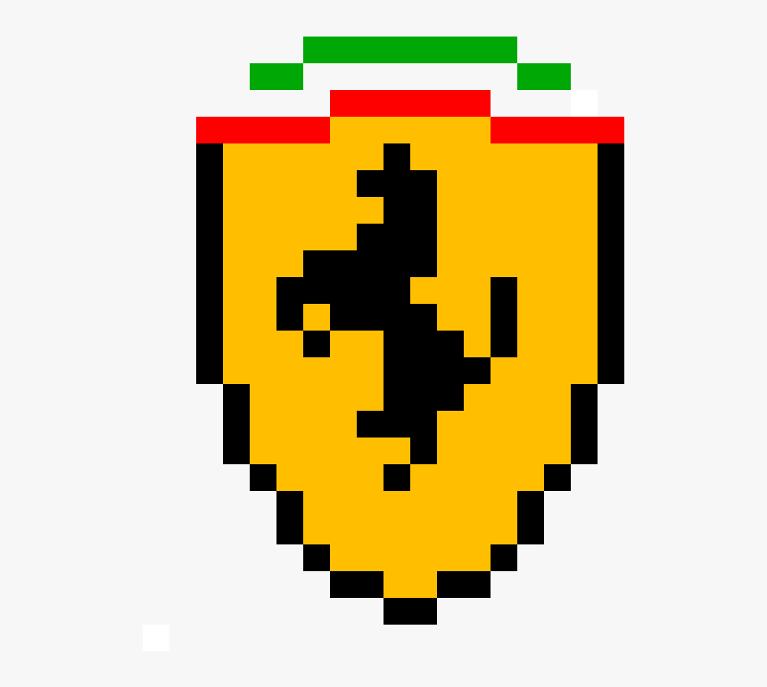 Collection Of Free Ferrari Drawing Symbol Download - Pixel Smiley Face Gif, HD Png Download, Free Download