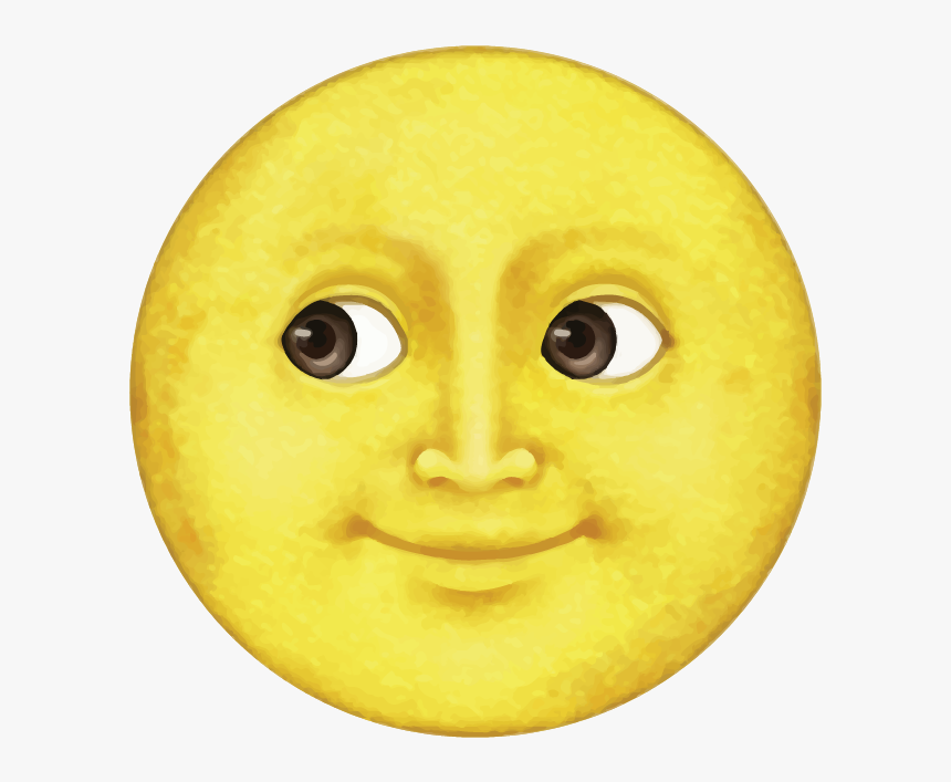 Download Yellow Moon Emoji - Moon Emoji, HD Png Download, Free Download