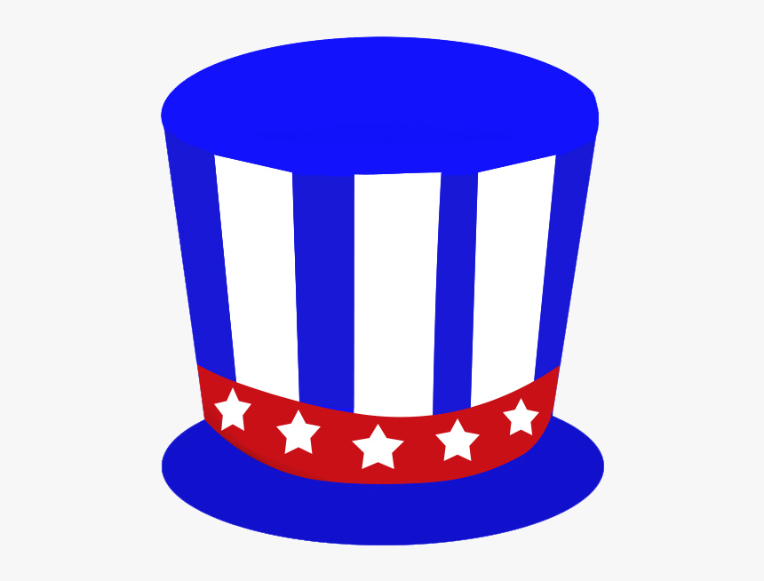 Hat For 4th Of July Blue - Fourth Of July Clip Art Hat, HD Png Download, Free Download