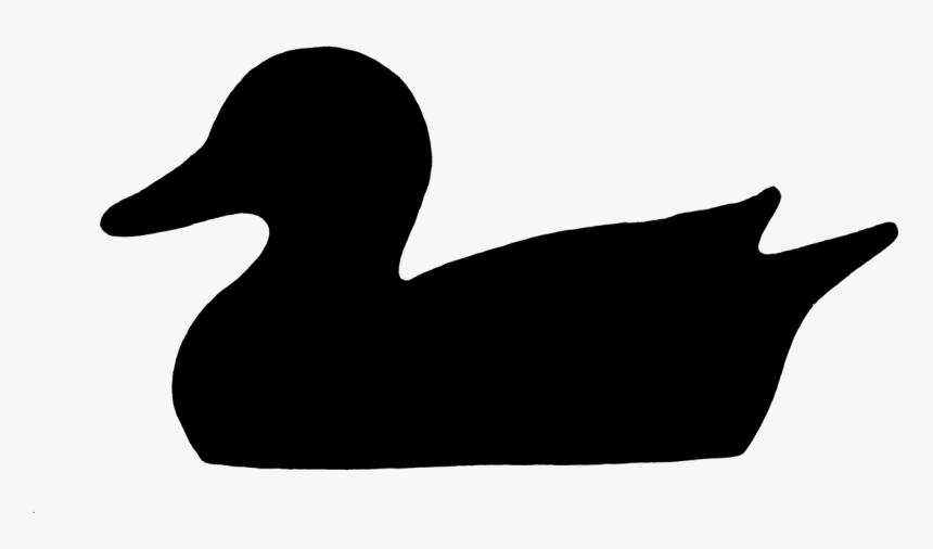 Duck Water Bird Silhouette Free Picture - Transparent Duck Silhouette, HD Png Download, Free Download