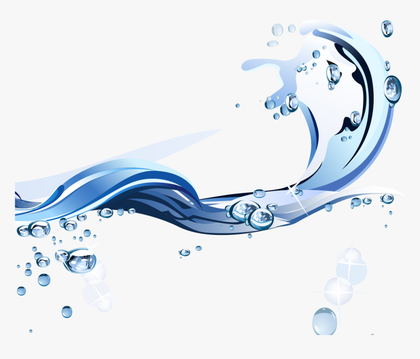 Water Euclidean Vector - Free Flowing Art Water, HD Png Download, Free Download