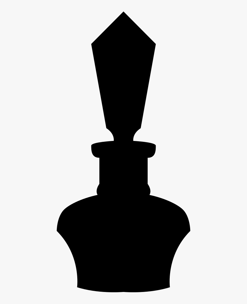 Parfum Little Bottle Of Elegant Shape Black Silhouette, HD Png Download, Free Download