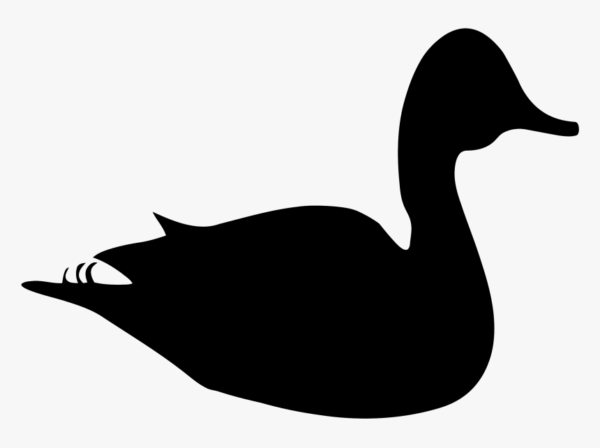 Duck Silhouette Png, Transparent Png, Free Download