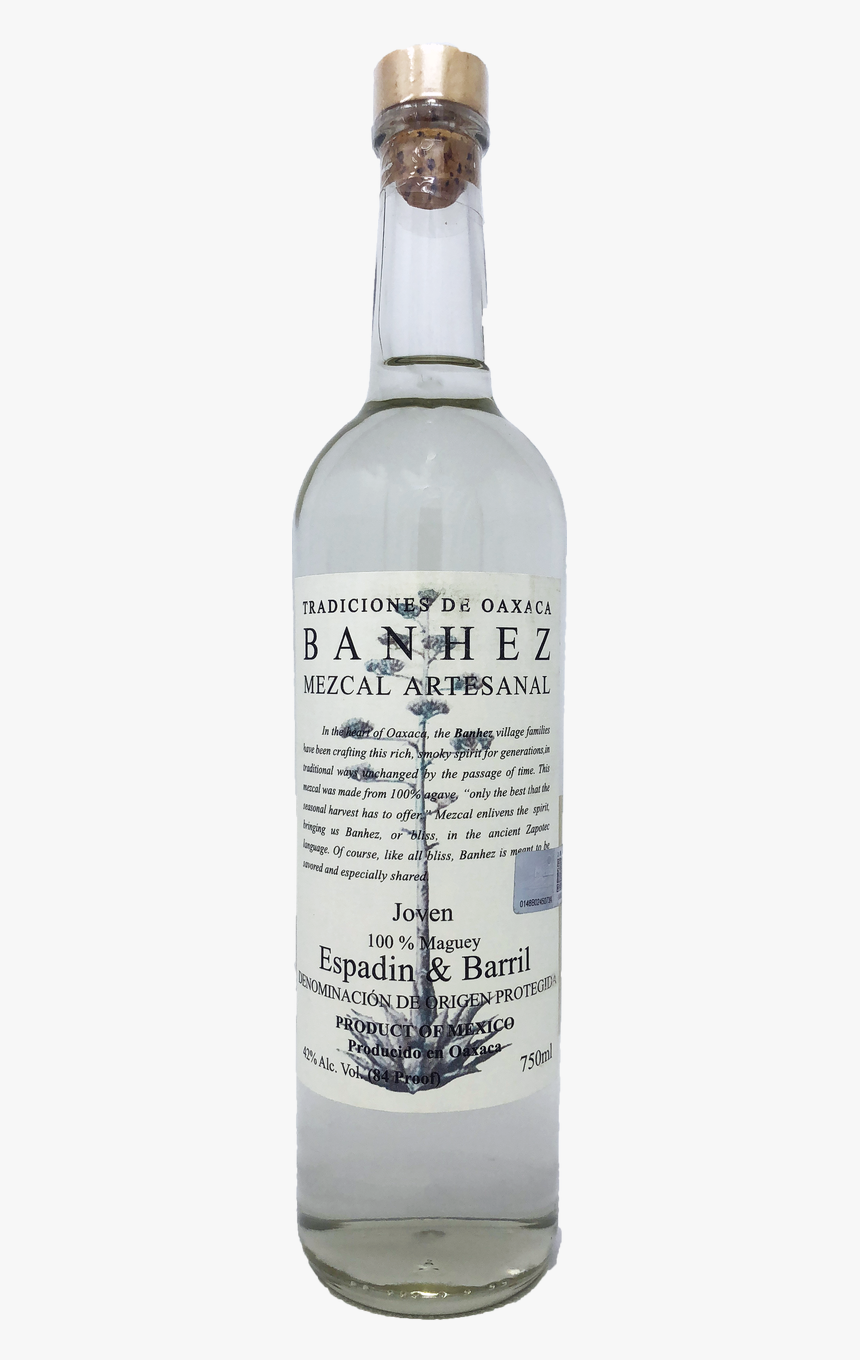 Banhez Mezcal Joven 750ml - Two-liter Bottle, HD Png Download, Free Download